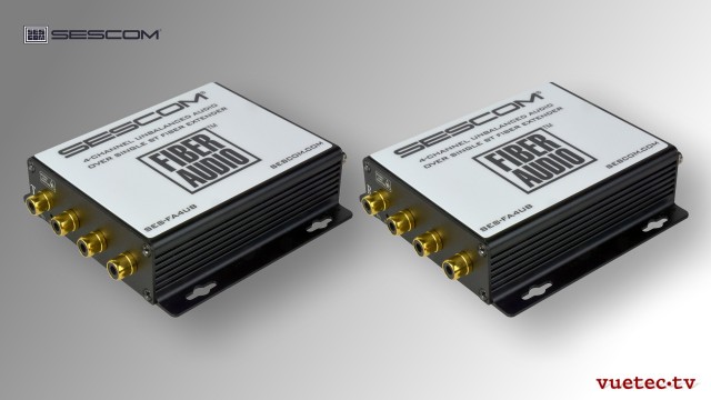 Audio over Fiber, FA4UB, 4 Kanal analog Audio, un-symmetrisch