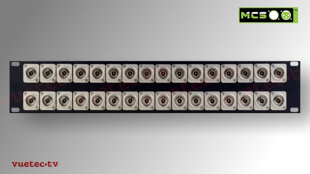 4K-SDI Video Steckfeld 19 Zoll - 1x16 oder 2x 16 BNC 75 Ohm