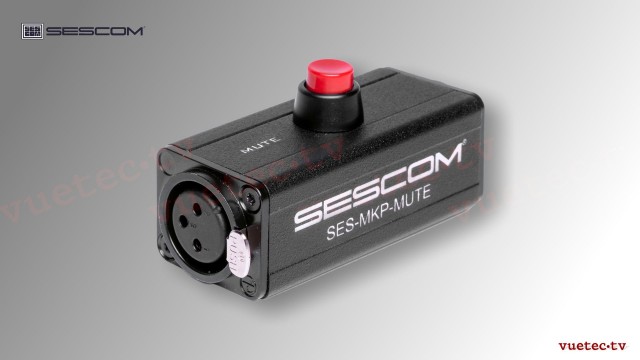 XLR Inline MIC Mute Taster, symmetrisch