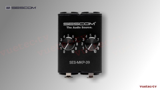 Pegelsteller MKP39, 2-Kanal XLR3 symmetrisch I/Os