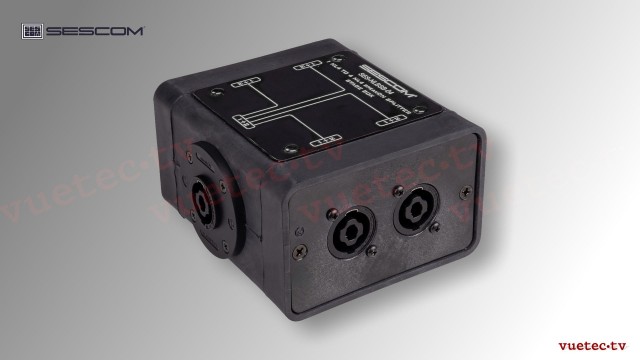 SpeakON-Splitter NL4F zu 4x NL4, sym. Speaker Level, passiv, 4fach Verteiler