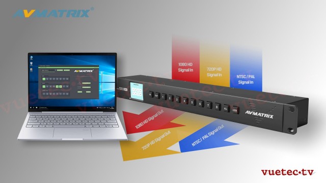 Matrix Switcher MSS08111 - 8x8 SDI Kreuzschiene
