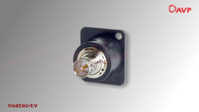 12G BNC 75 Ohm Einbau-Verbindungsadapter Modul - D-Serie, versenkt