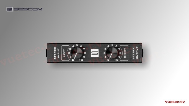 Pegelsteller LR-REMIX, für Kopfhörer, Stereo TRS 3,5 mm I/Os