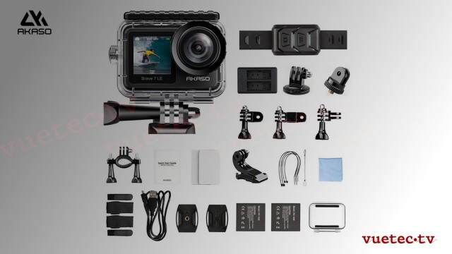 ActionCam BRAVE 7LE - wasserdichte 4K Kamera mit TouchScreen