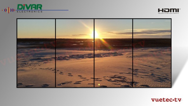 VideoWall Processor 1x HDMI zu 4x Displays