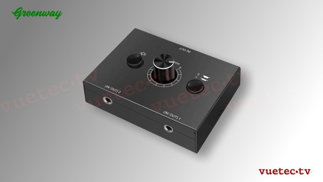 Audio-Umschalter 2-1/1-2 für MP3 Player u.ä.