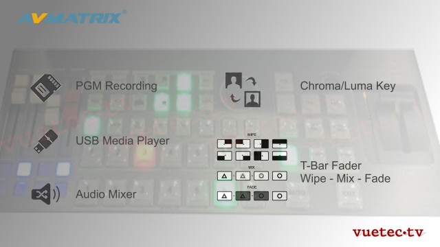PVS0605 Portable 6 Channel AV Matrix Switcher