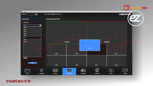ez-PRO VS10 10-Channel AV Matrix Switcher + MultiViewer, Kompaktgerät