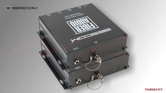 Audio over Fiber, SES-X-FA4 4 Kanal analog Audio, symmetrisch