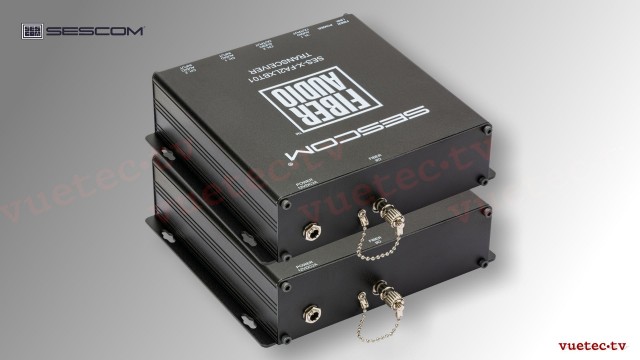 Audio over Fiber, SES-X-FA2 2 Kanal analog Audio, bi-direktional, symmetrisch