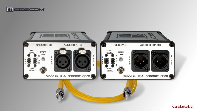 Audio over Fiber, FA2 2 Kanal analog Audio, symmetrisch