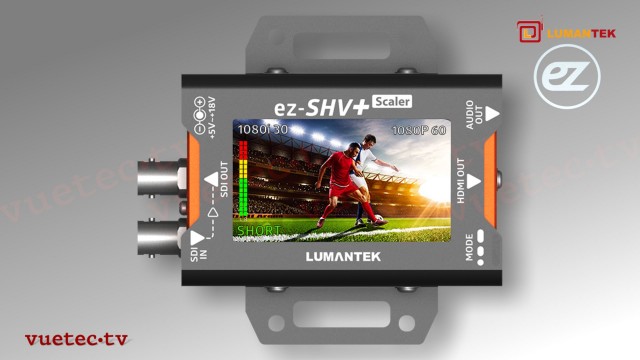 ez-SHV+ - 3G/HD/SD-SDI zu HDMI High Performance Micro-Converter mit Display
