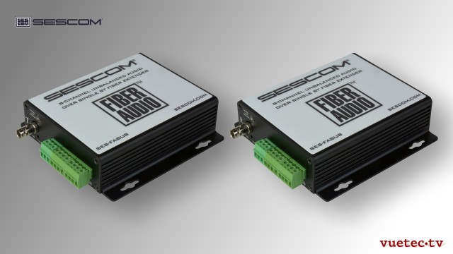 Audio over Fiber, FA8UB, 8 Kanal analog Audio, un-symmetrisch