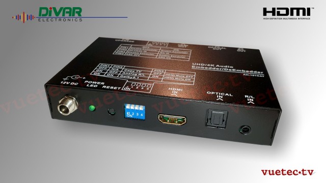 4K HDMI 2.0 Audio Extractor and Embedder