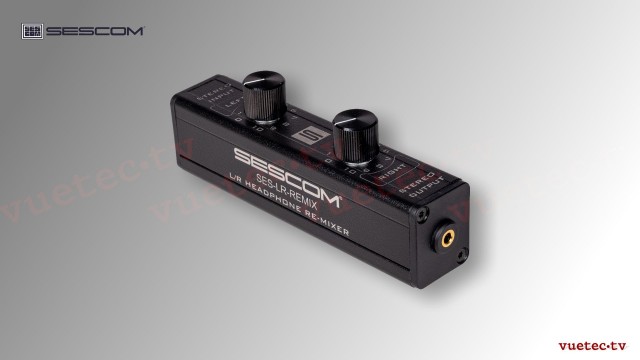 Pegelsteller LR-REMIX, für Kopfhörer, Stereo TRS 3,5 mm I/Os