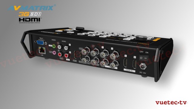 VS0601 Portable 4x SDI + 2x HDMI 6 Channel AV Matrix Switcher
