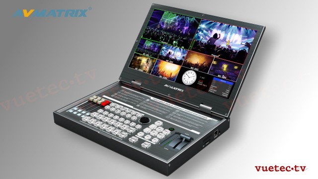 PVS0615 Portable 6 Channel AV Matrix Switcher mit 15,6&quot; Display