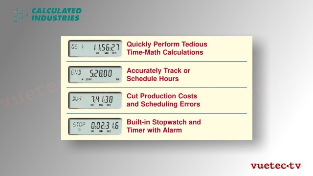 TIME MASTER II - Taschenrechner für Uhrzeiten - model 9130