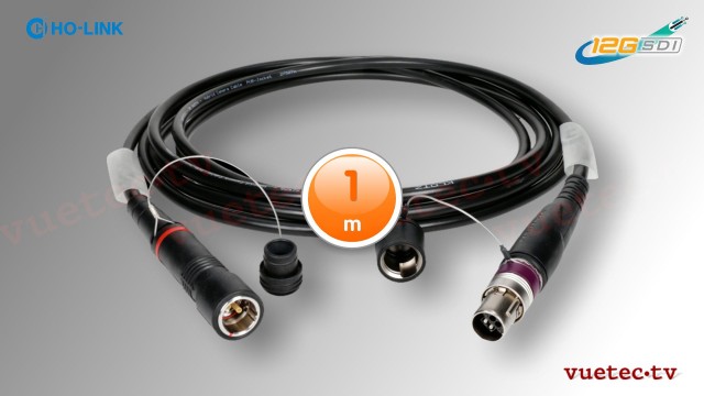 SMPTE 311M Hybrid-Kamerakabel mit 2x LWL, Lemo 3K.93C Anschluß